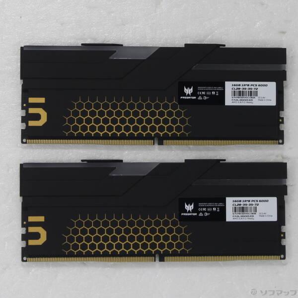 〔中古〕288P PC5-48000 DDR5 6000 16GB 2枚組〔344-ud〕