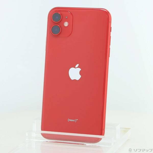 〔中古〕Apple(アップル) iPhone11 64GB プロダクトレッド MHDD3J／A SI...