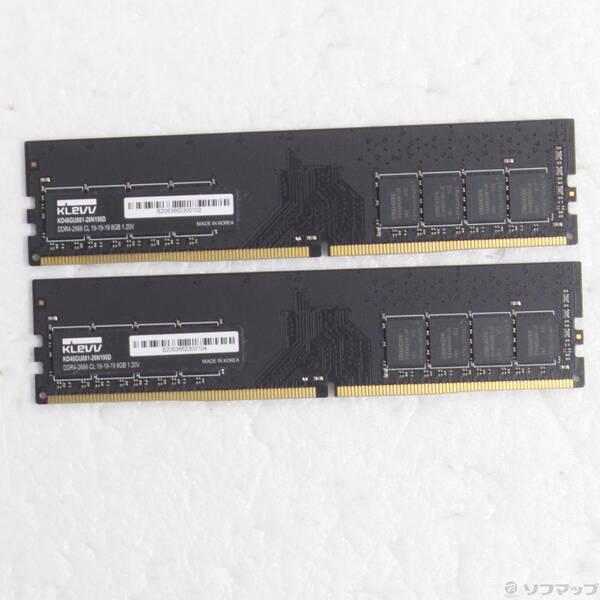 〔中古〕288P PC4-21300 DDR4-2666 16GB 8GB×2枚組〔262-ud〕