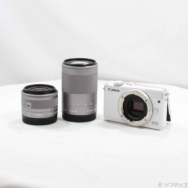 〔中古〕Canon(キヤノン) EOS M200 ダブルズームキット ホワイト〔349-ud〕