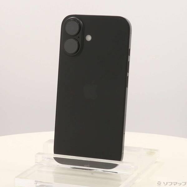 〔中古〕Apple(アップル) iPhone16 128GB ブラック MYDQ3J／A SIMフリ...