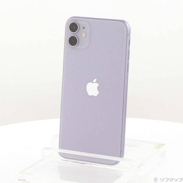 〔中古〕Apple(アップル) iPhone11 128GB パープル MWM52J／A SIMフリ...