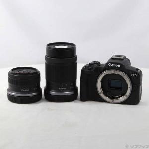 〔中古〕Canon(キヤノン) EOS R50 ダブルズームキット ブラック〔349-ud〕
