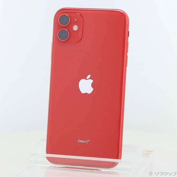 〔中古〕Apple(アップル) iPhone11 64GB プロダクトレッド MWLV2J／A So...