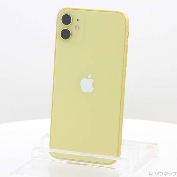 〔中古〕Apple(アップル) iPhone11 128GB イエロー MWM42J／A SIMフリ...