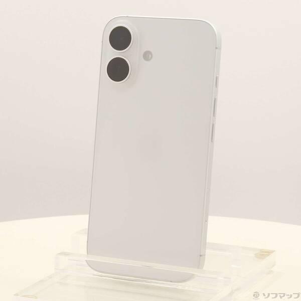 〔中古〕Apple(アップル) iPhone16 128GB ホワイト MYDR3J／A SIMフリ...