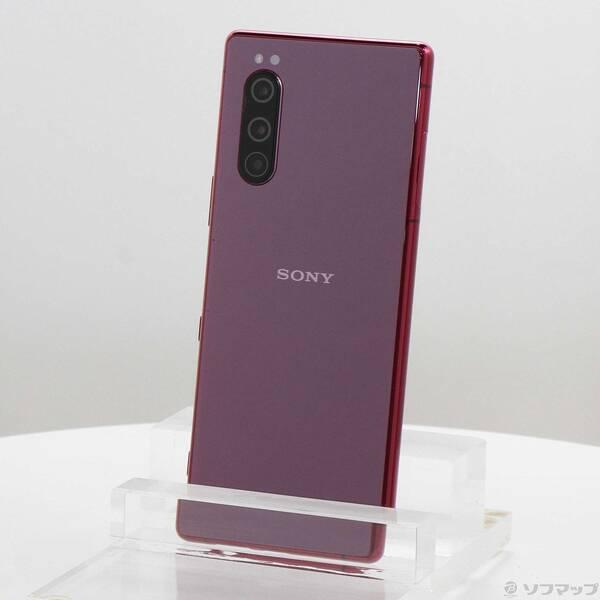〔中古〕SONY(ソニー) Xperia 5 64GB レッド SOV41 auロック解除SIMフリ...