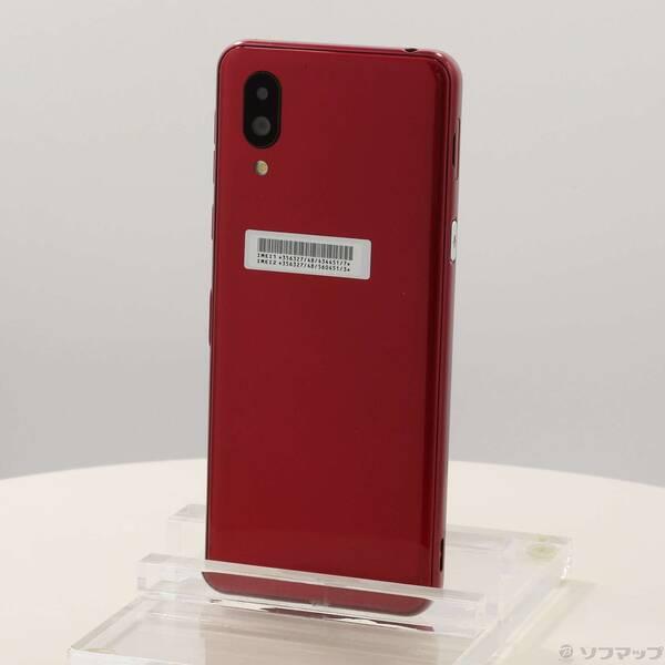 〔中古〕SHARP(シャープ) シンプルスマホ6 64GB ルビーレッド SHSHZ3 Softba...