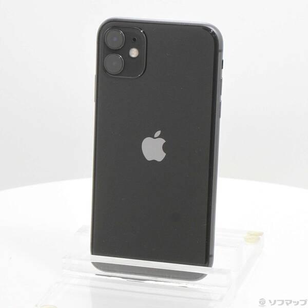 〔中古〕Apple(アップル) iPhone11 128GB ブラック MWM02J／A SIMフリ...