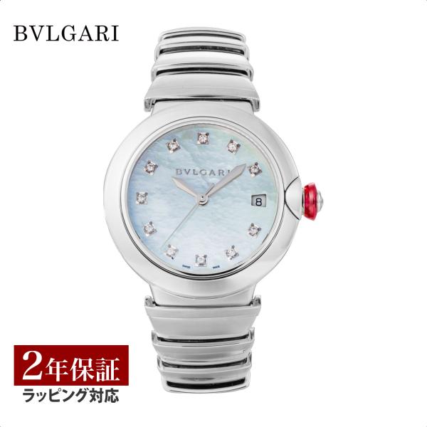 【ブルガリ食事券付】ブルガリ BVLGARI  レディース 時計 Lveca ルチェア 自動巻 ホワ...