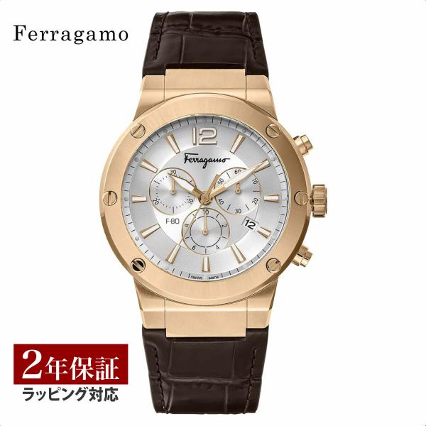 【28日は最大26倍】フェラガモ Ferragamo メンズ 時計 F-80 クォーツ シルバー S...