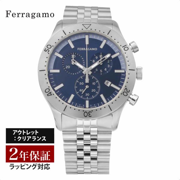【OUTLET】 フェラガモ Ferragamo メンズ 時計 NEW GENT CHRONO クォ...