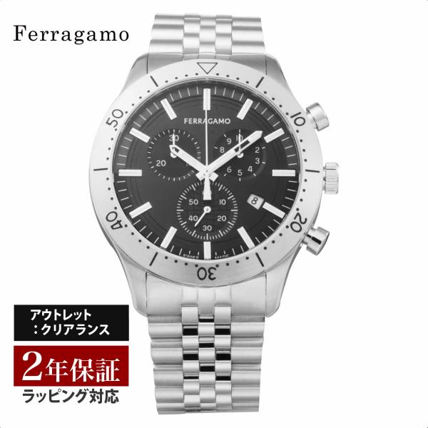 【OUTLET】 フェラガモ Ferragamo メンズ 時計 NEW GENT CHRONO クォ...