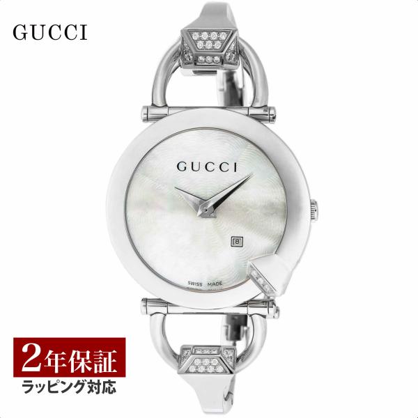 【21日最大16倍】グッチ GUCCI レディース 時計 キオド クォーツ ホワイトパール YA12...