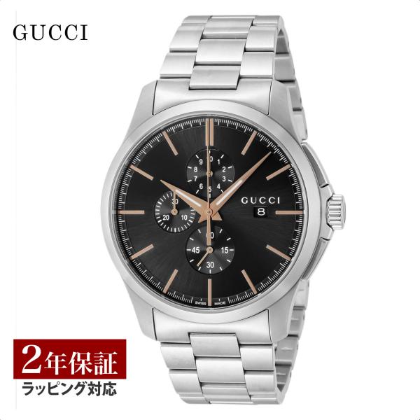 グッチ GUCCI メンズ 時計 G-TIMELESS Gタイムレス クォーツ ブラック YA126...