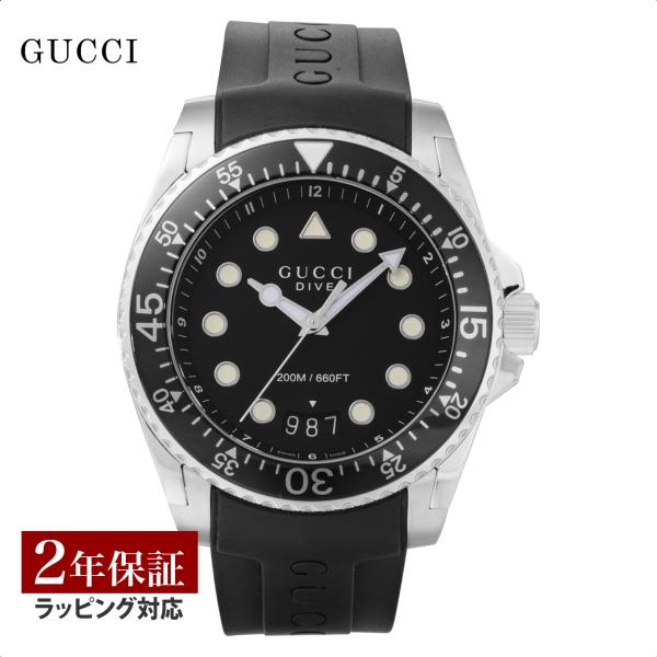 【当店限定】 グッチ GUCCI メンズ 時計 DIVE ダイブ クォーツ ブラック YA13620...