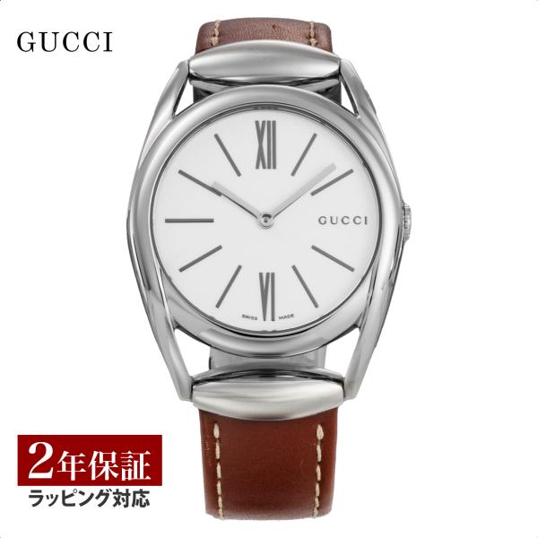 グッチ GUCCI レディース 時計 HORSEBIT ホースビット クォーツ ホワイト YA140...