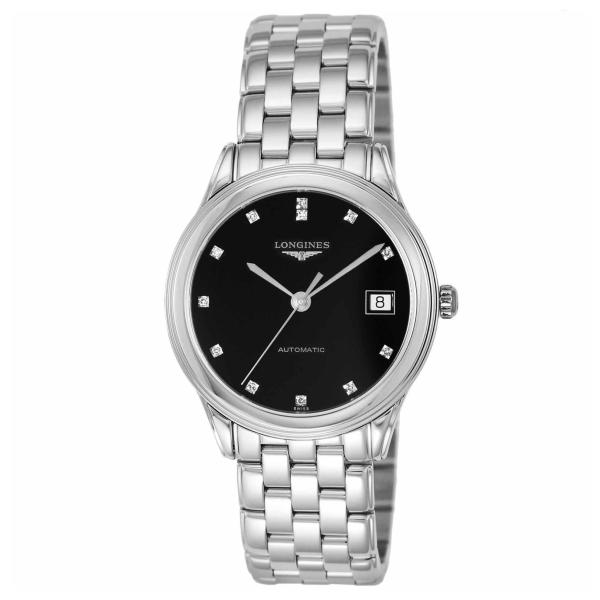 LONGINES ロンジン FLAGSHIP 自動巻 メンズ ブラック L4.774.4.57.6 ...