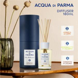 アクアディパルマ ACQUA DI PARMA ブルーメディテラネオ ルームディフューザー 180mL リードディフューザー アランチャ ベルガモット キノット返品交換不可｜u-stream