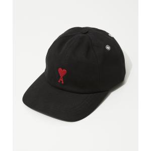 アミ パリス AMI PARIS BFUCP006.AW0041 帽子 RED ADC EMBROIDERY CAP メンズ レディース ロゴ ベースボールキャップ ブラック｜u-stream
