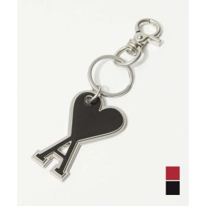 アミ パリス AMI PARIS UKR906.363 キーリング AMI DE COEUR KEYRING レディース ハートロゴ コンパクト キーホルダー バッグチャーム メタル｜u-stream