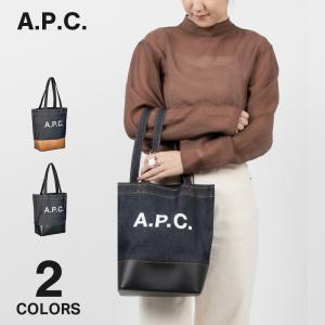 アーペーセー A.P.C トートバッグ CODDP M61568 メンズ レディース 手提げバッグ 肩掛け デニム カジュアル シンプル コットン ロゴ レザー ショッピング｜u-stream