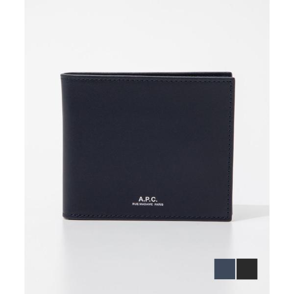 APC アーペーセー A.P.C. PXAWV H63153 二つ折り財布 財布 メンズ プレゼント...