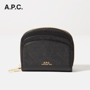 APC アーペーセー A.P.C. PXBJQ F63437 小銭入れ COMPACT DEMI LUNE MINI メンズ レディース 財布 コインケース ハーフムーン ブラック｜u-stream