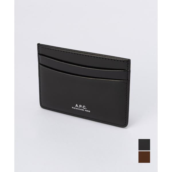 APC アーペーセー A.P.C. PXBRS H63028 カードケース メンズ レディース 本革...