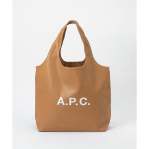 APC アーペーセー A.P.C. PUAAT M61565 トートバッグ メンズ レディース バッグ APC 手提げ 鞄 ロゴ ショッピングバッグ キャラメル｜u-stream