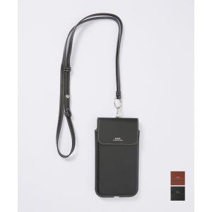 アーペーセー A.P.C. PXAWV M63507 ショルダーバッグ レディース バック スマホショルダー ネックポーチ フォンケース ブラック ブラウン｜u-stream