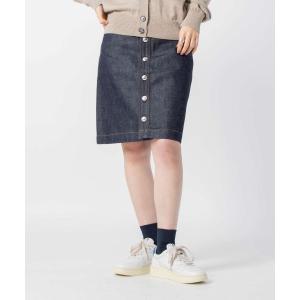 アーペーセー A.P.C CODBS F06189 スカート レディース ボトムス スタンダード ノンウォッシュ デニムスカート ひざ丈 Jupe therese｜u-stream