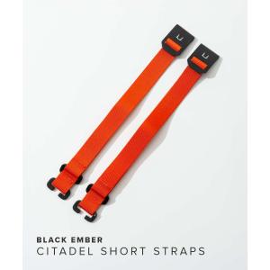 ブラックエンバー BLACK EMBER SHORT STRAPS BLACK ストラップ メンズ ファッション小物 COMPRESSION STRAPS 2本セット｜u-stream
