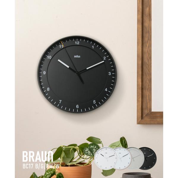 ブラウン BRAUN Wall Clock ウォールクロック BC17 掛け時計 直径30cm ユニ...
