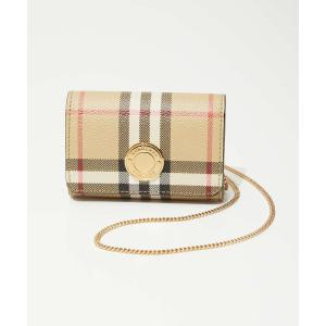 バーバリー BURBERRY  8066057 A7026 レディース 財布 二つ折り財布 スモール ミニ財布 チェーン 小銭入れ レザー コンパクトウォレット｜u-stream