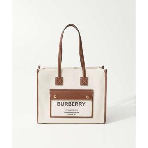 バーバリー BURBERRY 8044138 トートバッグ SM FREYA TOTE レディース バッグ フレヤ スモール ロゴ キャンバス レザー カジュアル｜u-stream