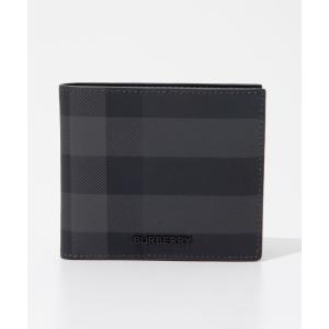 ヤス様 美品 BURBERRY インターナショナル バイフォールド ウォレット スモール チェック バイフォールドウォレット (アーカイブ