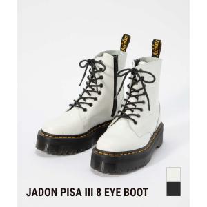 ドクターマーチン Dr.Martens 26378001 15265100 ブーツ レディース シューズ 8ホールブーツ ジェイドン ピサ レザー 革靴 ブラック ホワイト 22.0〜25.5cm｜u-stream