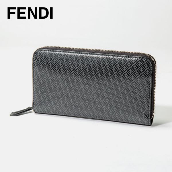 フェンディ FENDI 7M0210 AGLP 長財布 メンズ 財布 ウォレット ジップラウンド F...