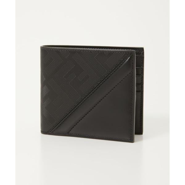 フェンディ FENDI 7M0169 AP1T 二つ折り財布 メンズ 財布 ミニ財布 レザー FF柄...