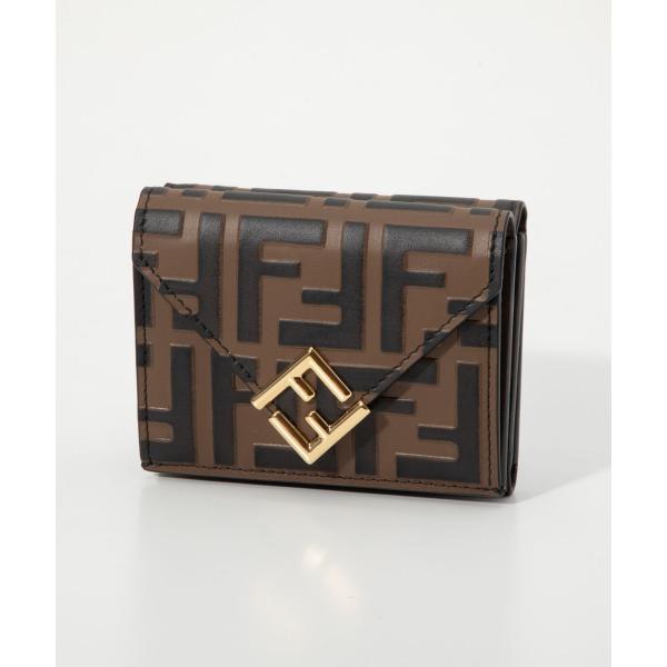 フェンディ FENDI 8M0480 ADYM 三つ折り財布 レディース 財布 ミニ財布 小銭入れ ...