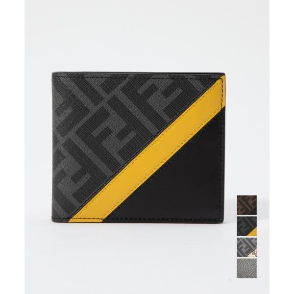 フェンディ FENDI 7M0169 A9XS 二つ折り財布 メンズ 財布 ミニ財布 小銭入れ レザ...