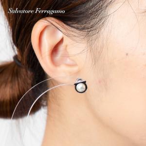 サルヴァトーレ フェラガモ Salvatore Ferragamo 760121 696455 ピアス レディース アクセサリー クリスタルパール GANCINO ジュエリー シルバー サルバトーレ｜u-stream