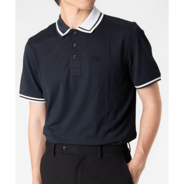 ジーフォア G/FORE TWO TONE RIB COLLAR TECH PIQUE POLO G...