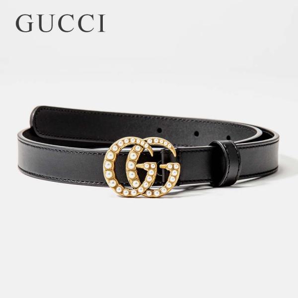 グッチ GUCCI 476342 AP0WT ベルト レディース ファッション小物 レザー パール ...