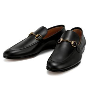 グッチ GUCCI ヨルダーン メンズ シューズ ローファー 靴 ホースビット ブラック 26.0〜29.5cm 406994-BLM00｜u-stream