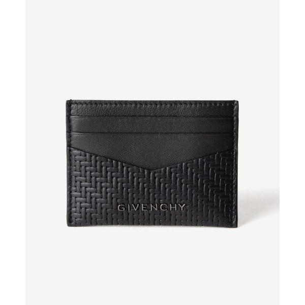 ジバンシィ GIVENCHY 2X3 CC CARD HOLDER IN BRAIDED-EFFEC...