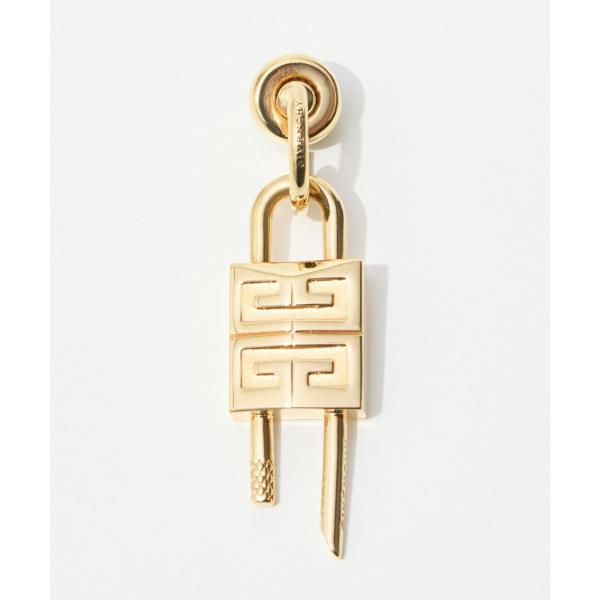 ジバンシィ GIVENCHY LOCK ロック GOLDEN SMALL HOOP EARRING ...