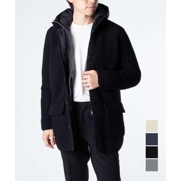 ヘルノ HERNO KNIT COAT  MC000149U 70016 12456Z ニットジャケ...