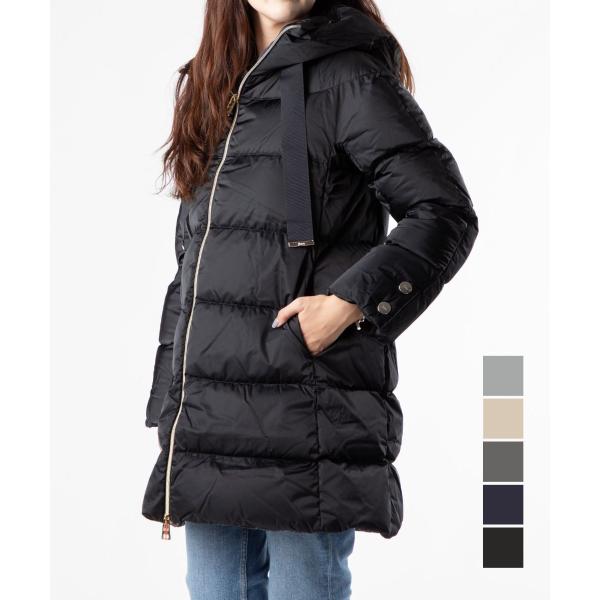 ヘルノ HERNO A-Shape エーシェイプ JACKET IN SATIN サテンAラインコー...